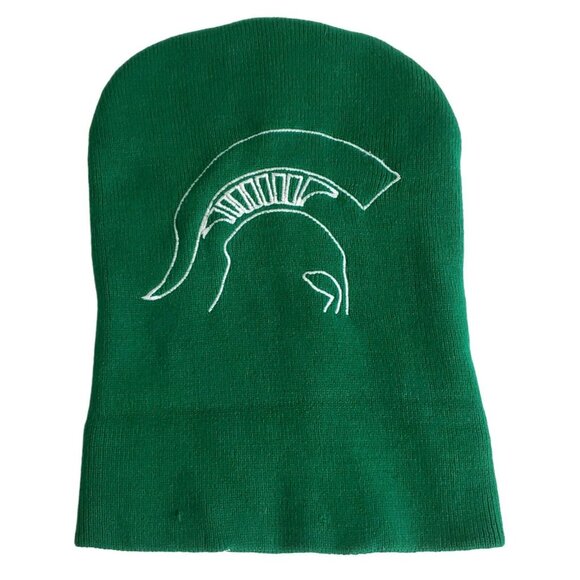 VTG Michigan State Knit Hat Folded Beanie Spartans NCAA Collegiate Cap Unisex - Picture 6 of 8